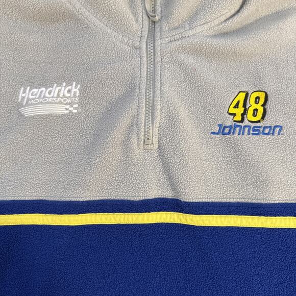 Vintage Jimmie Johnston Winner's Circle Fleece Pullover NASCAR Men's Size XL - Picture 2 of 10